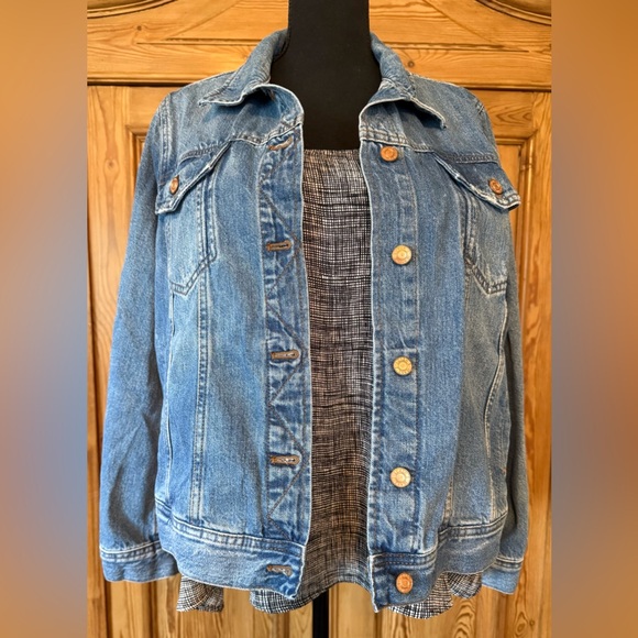 J.Crew Classic Denim Jacket 2x - Picture 2 of 9